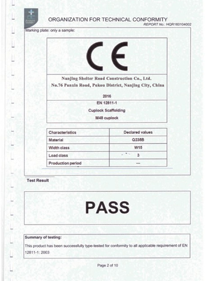 Scaffolding CE