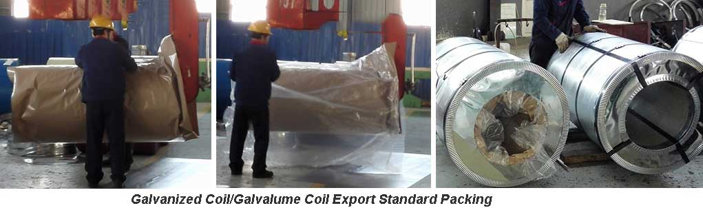 Galvalume Steel Coil Packaging and Shipping