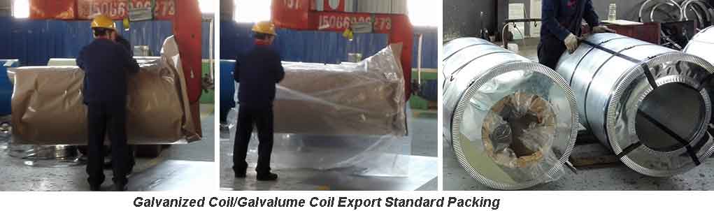 Galvanized Steel Coil Packaging and Shipping