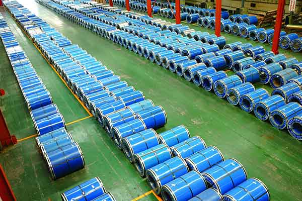 Prepainted Steel Coil Factory Environment and Inventory