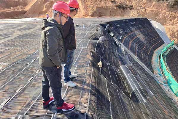 Uniaxial Plastic Geogrid Application